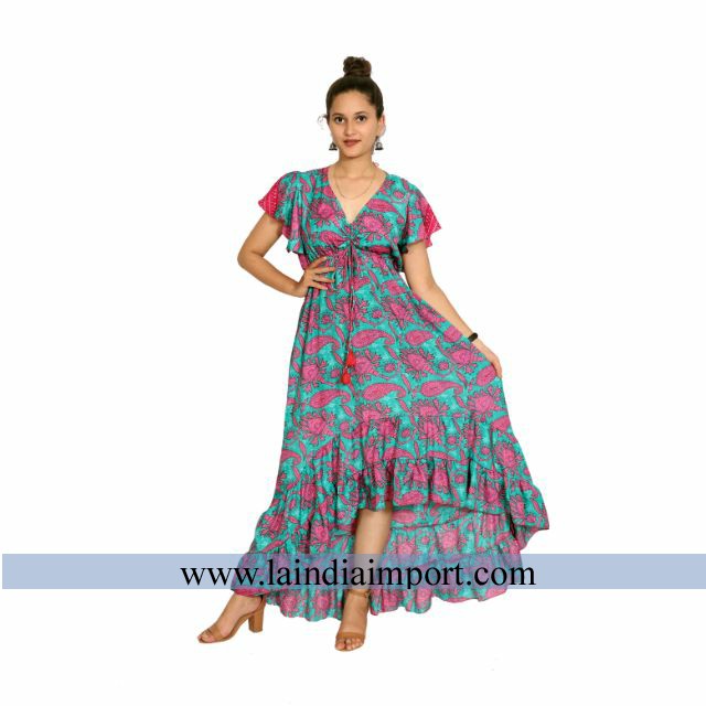 high low flare gown